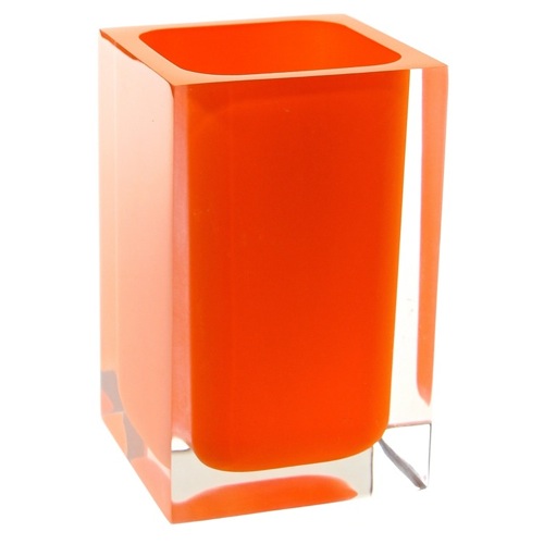 Square Orange Toothbrush Holder Gedy RA98-67